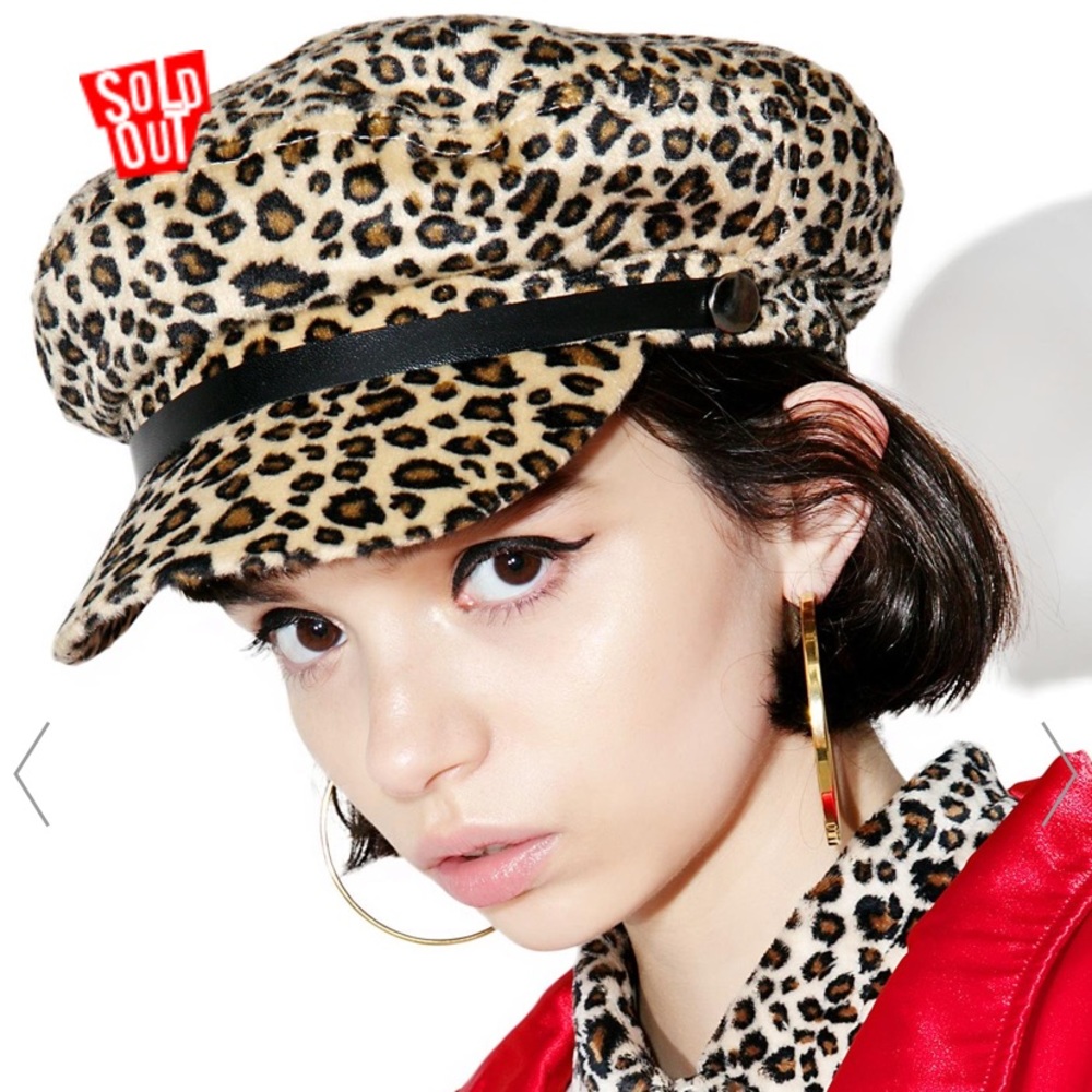 Leopard Toni Page Boy Hat